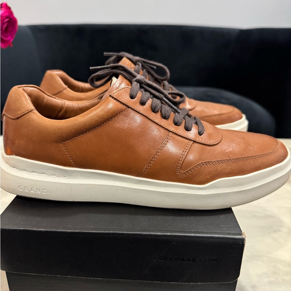 Cole Haan Men's Tan Leather Sneakers